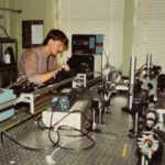Andrew Sheinis working with a Zygo interferometer circa 1994