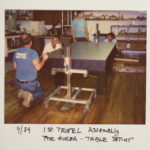 1st Tropel assembly for Korea - Table setup - 1989