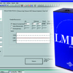 Screenshot of LMI plus instrument for measuring contact lens molds