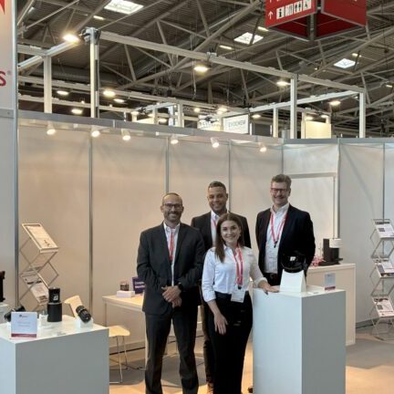 Group photo of Optikos Team at Laser World of Photonics 2025