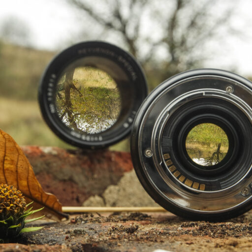 Autumn,Landscape,View,,Through,Camera,Lenses,With,Different,Focal,Lengths